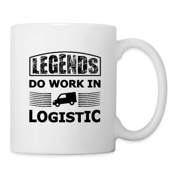 Légendes de la logistique - Mug blanc - blanc - Droite