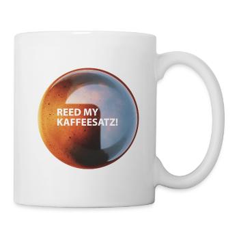 Coffee "Reed my Coffee Grounds" - Mug blanc - blanc - Droite