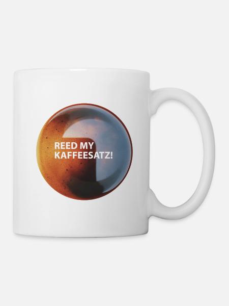 Coffee "Reed my Coffee Grounds" - Mug - white