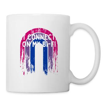 Connectez-vous sur My Bi-Fi Bi-Fi Bisexual Friends Bi Bi - Mug blanc - blanc - Droite