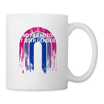 Friendzoned by Both Genders Bisexual Single Bi - Mug - white - Right