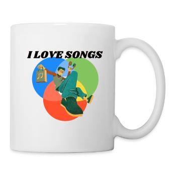 I LIKE SONGS - Tasse - Weiß - Rechts