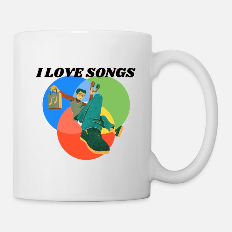 I LIKE SONGS - Tasse - Weiß