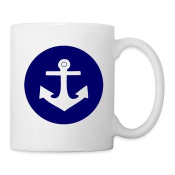 Anker Norddeutschland Seemann Matrose Kapitän - Tasse - Weiß - Rechts