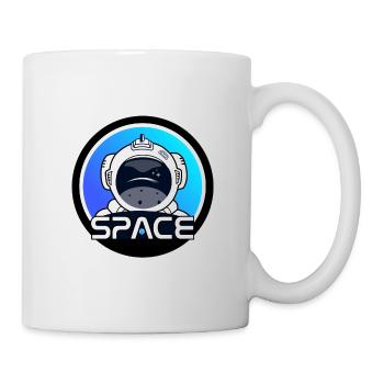 Astronaut im All - Tasse - Weiß - Rechts