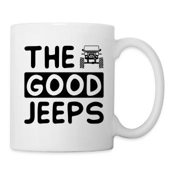 Les bonnes jeeps - Mug blanc - blanc - Droite