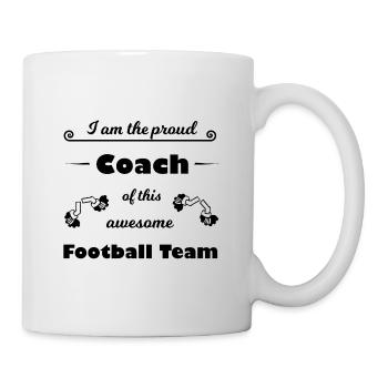 Der beste Fußball Trainer - Tasse - Weiß - Rechts