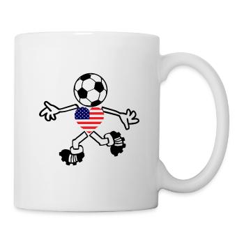 Les joueurs de football américains - Mug blanc - blanc - Droite