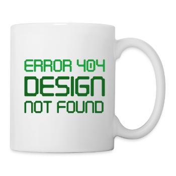 Error 404 Design Not Found - Mug - white - Right
