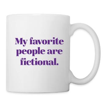 Mes personnes préférées sont fictives - Mug blanc - blanc - Droite