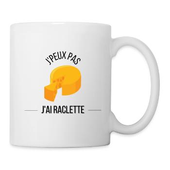 J'peux pas j'ai raclette. - Mug blanc - blanc - Droite