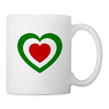 Un cœur pour Italia - Mug blanc - blanc - Droite