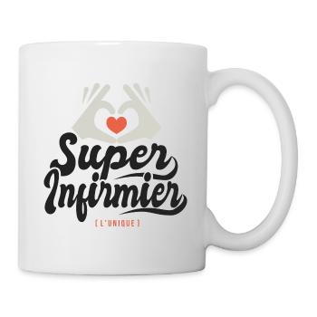 Super Infirmier l unique cadeau infirmier - Mug blanc - blanc - Droite