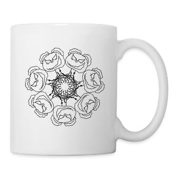 Cercle d’arbres - Mug blanc - blanc - Droite