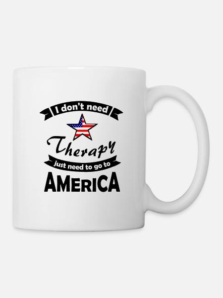 Fahrt nach Amerika - Tasse - Weiß