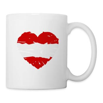 The Austria Heart - Mug - white - Right