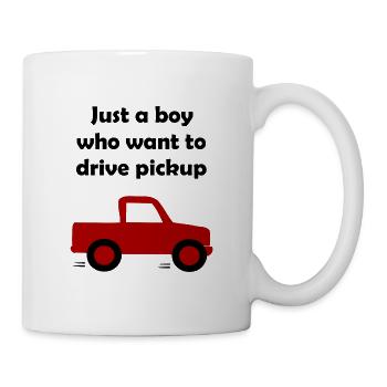 Chauffeur de camionnette - Mug blanc - blanc - Droite