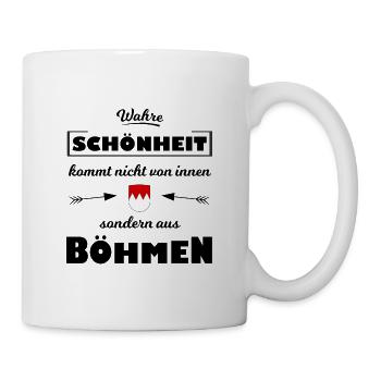 Schönheit aus Böhmen - Tasse - Weiß - Rechts