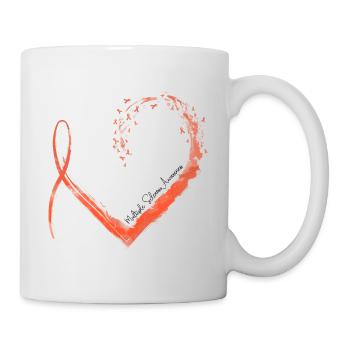 Ribbon Heart Multiple Sclerosis Awareness - Mug - white - Right