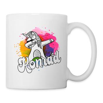 KONRAD - Beau nom de garçon avec licorne cool - Mug blanc - blanc - Droite