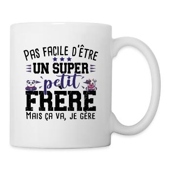 Petit Frère Panda Vache Cadeau Bébé Garçon Famille - Mug blanc - blanc - Droite