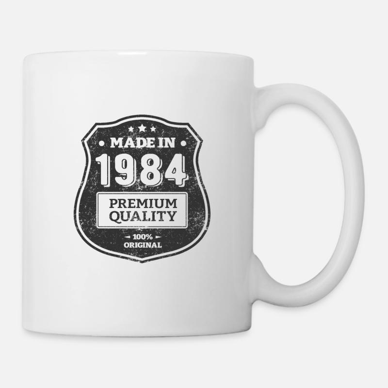 HERGESTELLT 1984 - Tasse - Weiß