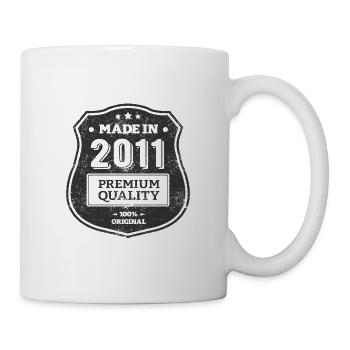 MADE IN 2011 - Mug blanc - blanc - Droite
