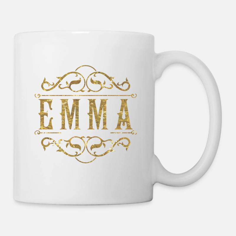 Emma gold - Tasse - Weiß