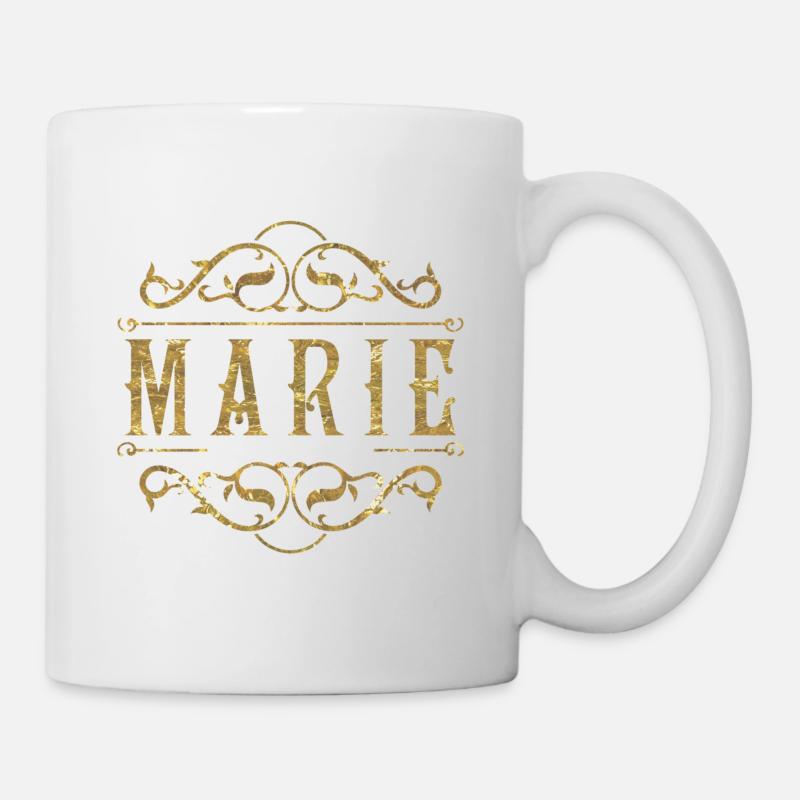 Marie en or - Mug blanc - blanc