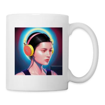 Musiclover, musician Character Design - Tasse - Weiß - Rechts