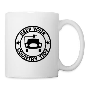 Autocollants électriques pour l’environnement - Mug blanc - blanc - Droite