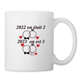 nouvel an nouveau né - Mug blanc - blanc - Droite