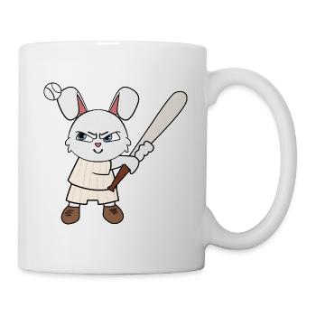Baseball enfants lapin je drôles d’animaux | Sport - Mug blanc - blanc - Droite