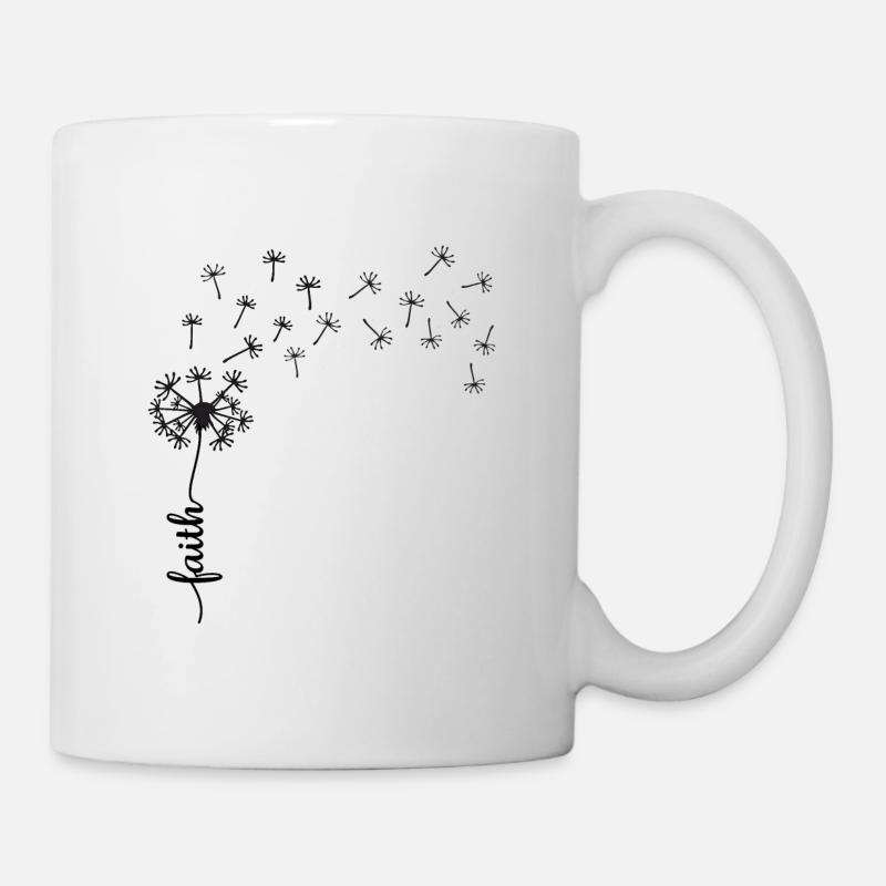 Faith Löwenzahn Design - Tasse - Weiß