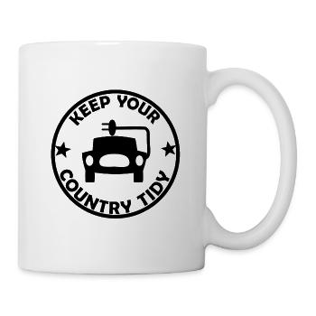 Elektrik ud Hybrid Autosticker - Tasse - Weiß - Rechts
