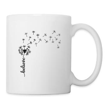Croyez à la conception du pissenlit - Mug blanc - blanc - Droite