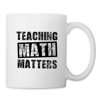 Mathelehrer - Tasse - Weiß - Rechts