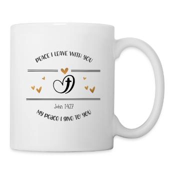 Christian Design Peace I leave with you - Mug - white - Right