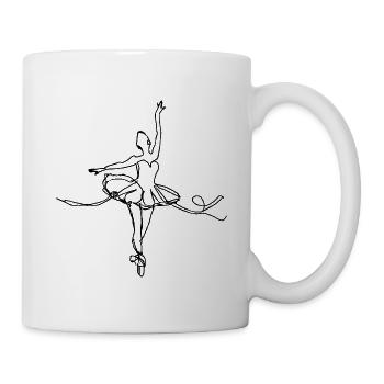 Baletttänzerin - Tasse - Weiß - Rechts