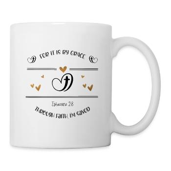 Le dessein chrétien sauvé par la foi - Mug blanc - blanc - Droite