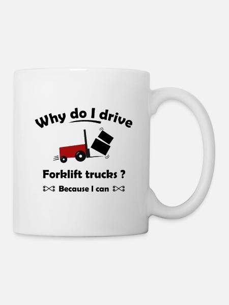 Gabelstapler Fahrer - Tasse - Weiß