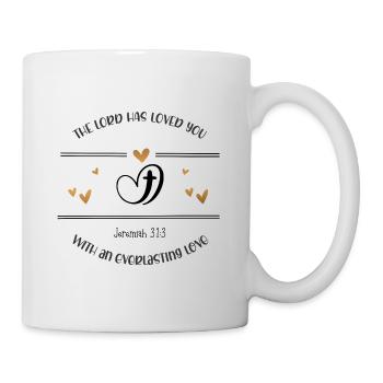 Christliches Design Der Herr hat ewige Liebe - Tasse - Weiß - Rechts
