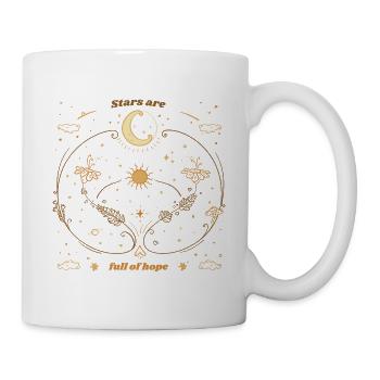 Stars Are Full Of Hope Retro Celestial Astronomy - Mug - white - Right