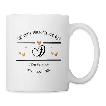 Christliches Design Gottes Verheißungen sind ja - Tasse - Weiß - Rechts