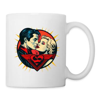 Valentine's Day | Valentine's Day | Retro | Super Love - Mug - white - Right