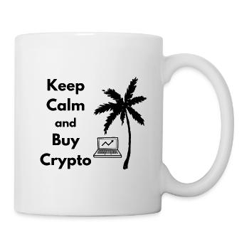 Restez calme et achetez Crypto - Mug blanc - blanc - Droite