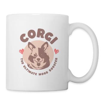 Niedlicher Corgi Mood Booster Doglover Design - Tasse - Weiß - Rechts