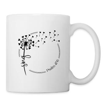 Christian Dandelion design sing Psaume 47:6 - Mug blanc - blanc - Droite
