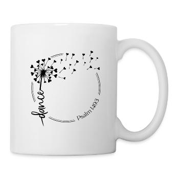 Christian Dandelion design dance Psaume 149:3 - Mug blanc - blanc - Droite