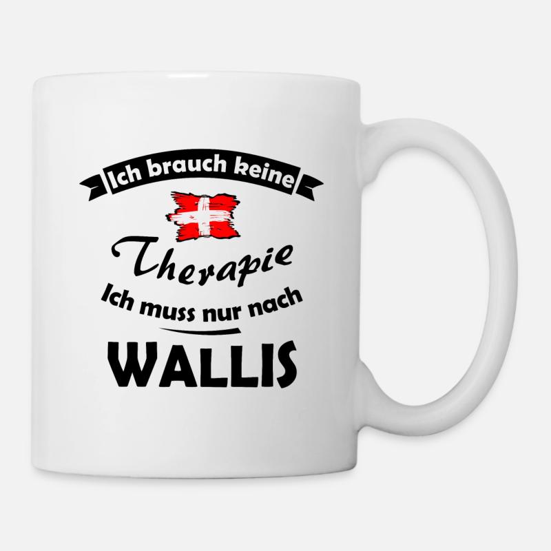 Die Therapie in Wallis - Tasse - Weiß